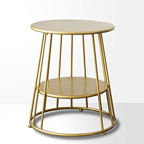 DANN Einfacher Moderne Schmiedeeisen Gold Seite Couchtisch Nordic Kleiner Tisch Couchtisch kreativ runde Ecke mehr Nachttisch