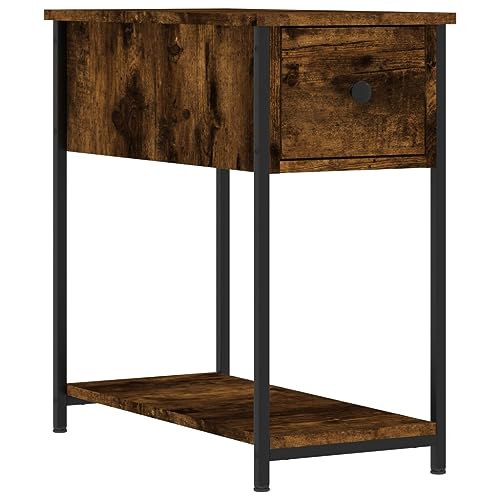 Genérico Wenjingqi 826057 Nachttisch, technisches Holz, rauchige Eiche, 30 x 60 x 60 cm, Braun