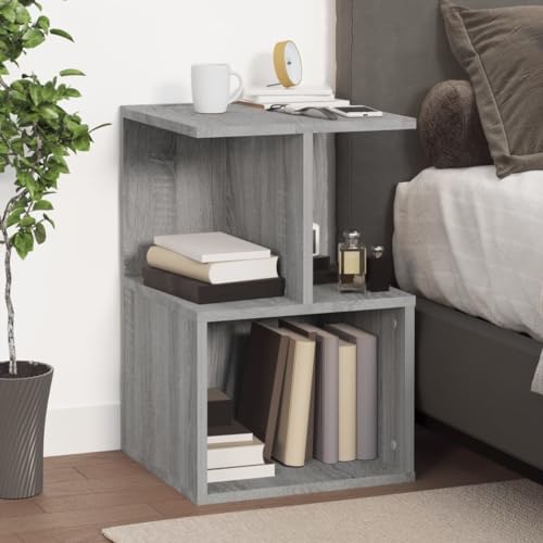 LVHUIDEH Nachttisch Grau Sonoma 35x35x55 cm Holzwerkstoff