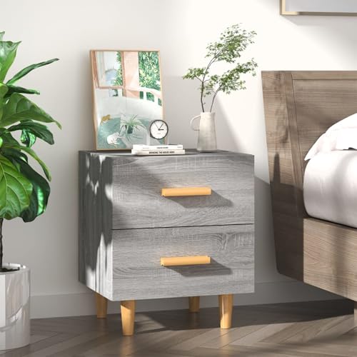 Rantry Nachttisch Grau Sonoma 40x35x47,5 cm Nachtschrank Model817287