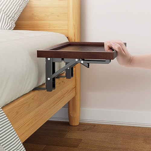 Faltbarer Nachttisch, unsichtbares Schlafzimmer-Regal, dreieckiges stabiles Design, verstellbare Höhe, einfache Installation, glatte Oberfläche, Aufbewahrungsmöbel, geeignet für Schlafzimmer und