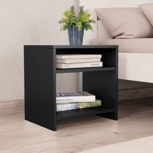 Frdhee Schrank Klein Nachttischschrank,Nachtti sch Schwarz 40x30x40 cm Holzwerkstoff,Nachtkasten für Wohnzimmer,Schlafzimmer