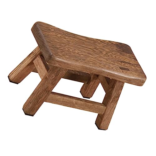 VICASKY 1 Stück Kinderhocker Kinderstuhl Stühle Babystuhl Fußcouch Klappstuhl Für Nachttisch Einfache Niedrige Hocker Für Die Gartenarbeit Kleinkinderschuhstuhl Rattan Beinen