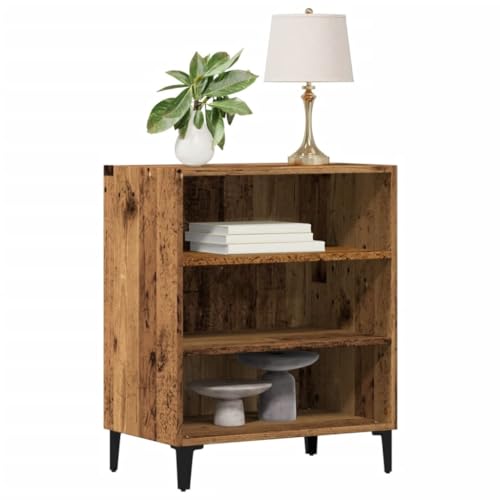 Rantry Sideboard aus antikem Holz, 57 x 35 x 75 cm aus Spanplatte, Sideboard, Bodenschrank, Büromöbel, Nachttisch, Anrichte für Schlafzimmer