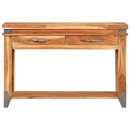 SXJEQOC Nachtschränke Nachttische Nachtschrank Beistelltisch Schlafzimmer - Konsolentisch 110x34x74 cm Massivholz Akazie für Outdoor Schlafzimmer Flur Wohnzimmer