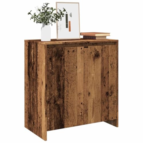Rantry Anrichte aus antikem Holz, 70 x 41 x 75 cm aus Spanplatte, Sideboard, Bodenschrank, Büromöbel, Nachttisch für Schlafzimmer, Möbel Modell 856776