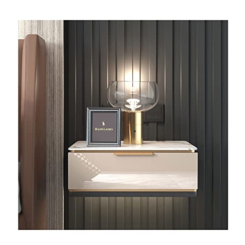 YYFRODUCY YYFANGYF aus Massivholz, Kleiner überhängender, Kleiner schmaler Wandschrank, großer Stauraum, glatt und schmutzabweisend (Farbe : Weiß, Größe : 500x400x189mm)