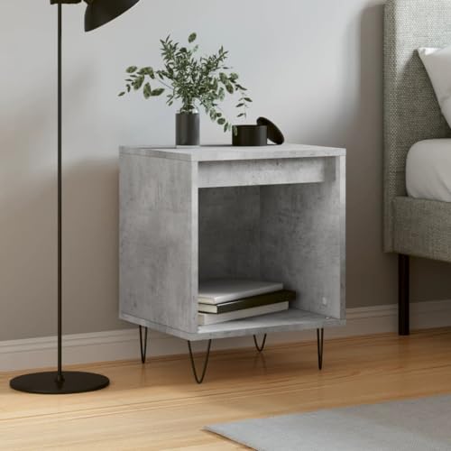TJROO Nachttische Schrank Aufbewahrungsschrank Couchtisch Möbel für Wohnzimmer Schlafzimmer oder Büro Home Decor Klassisches Design Grau Beton 40x35x50cm
