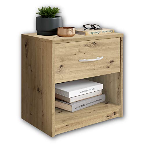 Stella Trading PEPE in Artisan Optik   Schlichter einer Schublade passend zu jedem Bett &   39 x 41 x 28 cm (B/H/T)