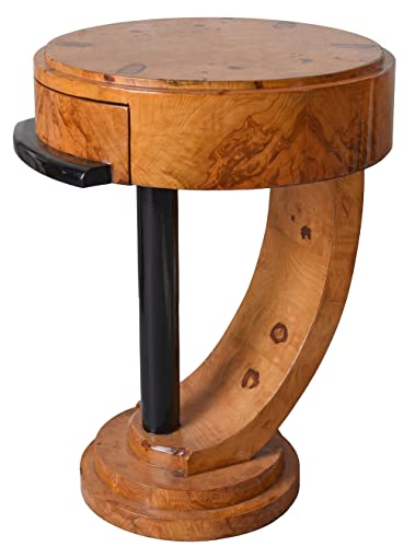 Art Deco Nachttisch Antik Beistelltisch Braun Nachtschrank 70cm Nachtkommode cat020 Palazzo Exklusiv