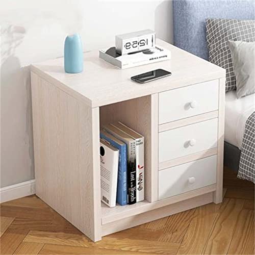 LVUNZJCA Nachttisch Kleines Schlafzimmer moderner Nachtschrank Lagerregal für Eingangsbereich(White2)
