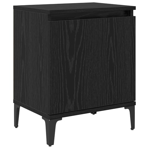 Genérico wenjingqi 875109 Nachttisch, Eiche, Schwarz, Holz