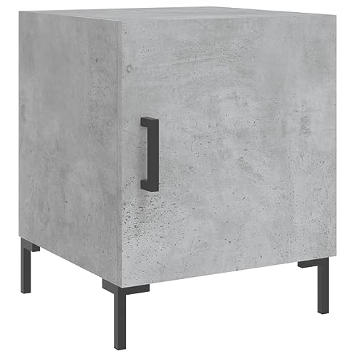 Genérico wenjingqi 827572 Nachttisch, Holz, Grau Beton, 40 x 40 x 50 cm