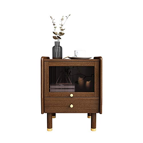 Beistelltische Nachttisch Nachttisch Nussbaum Massivholz Nordic Nachtspeicherschrank Schlafzimmer Kleiner Schrank Locker