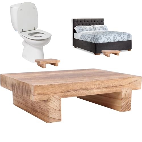 Zghhc Holz tritthocker, Holz tritthock er Für Hohe Betten, Fußstützenhocker, Tritthocker Für Kinder, Senioren Erwachsene
