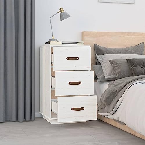 HEFZGDB Weiß 40x40x75 cm Coffee Table Nachtschrank Beistelltisch Wohnzimmertisch für Gästezimmer Schlafzimmer Wohnzimmer Hotel