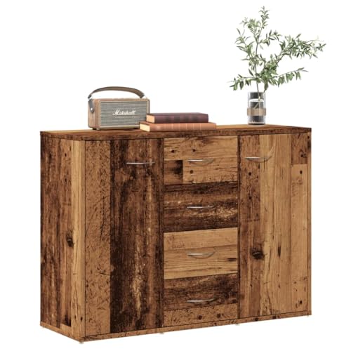 Rantry Anrichte aus antikem Holz, 88 x 30 x 64 cm, aus mehrschichtigem Holz, Anrichte für Schlafzimmer, Möbel für Schlafzimmer, Möbel