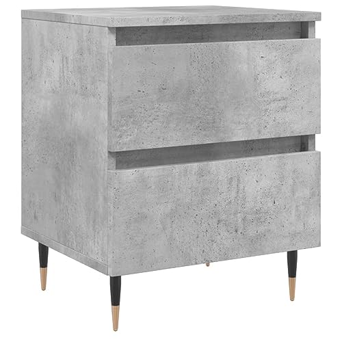 Genérico Wenjingqi 826868 Nachttisch, Holztechnik, Grau, Beton, 40 x 35 x 50 cm
