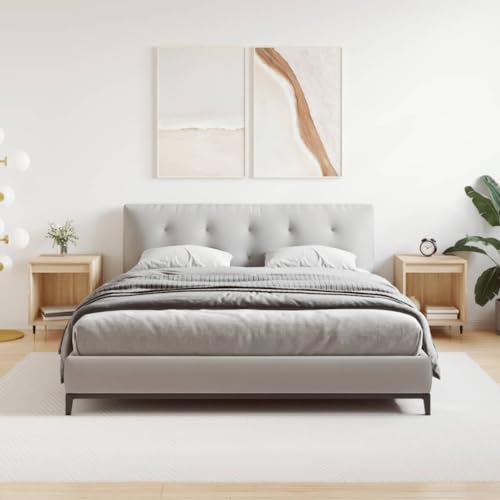 Youuihom Nachttische 2 STK. Sonoma-Eiche 40x35x50 cm Holzwerkstoff Nachtkasten Wohnzimmer Möbel Kleiner Tisch Bed Side Table Bedroom für Schlafzimmer Jugendzimmer Bad Wohnzimmer