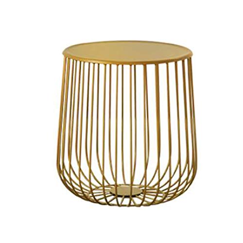 Beistelltisch aus Metall im nordischen Stil, Kürbisform, für Wohnzimmer, langlebig und stilvoll, erhältlich in Gold und, kreatives rundes Couchtisch Design