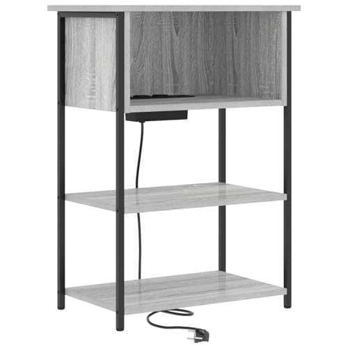Vopese Nachttisch Grau Sonoma 55 x 31 x 76 cm Holzwerkstoff Schränke und Lagerung Model859503