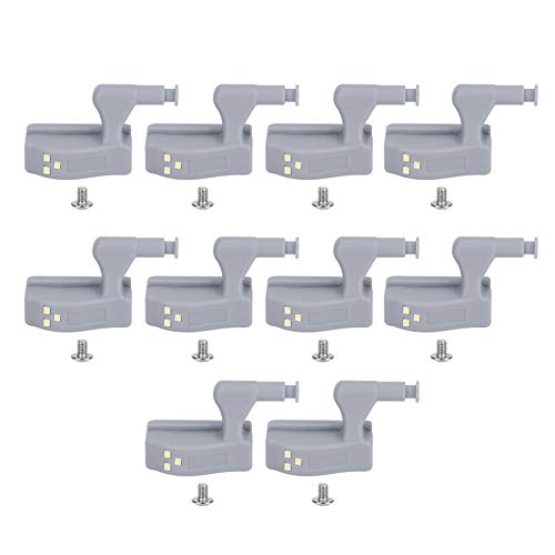 LED -Sensor Light Set Home Cabinet Schrank Schrank Schubladen Induktionslampe 10Set (Warmes Licht (ohne Batterie))