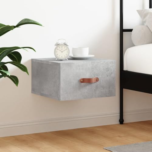 UJCHVHN Artikelwandschrank Nachtschrank Beton Grau 35x35x20 cm Schränke & Aufbewahrung Aufbewahrungsschränke & Schließfächer