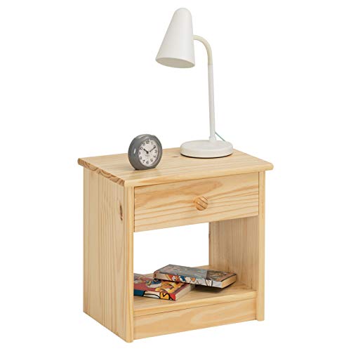 IDIMEX Nachttisch Moritz, Kiefer Natur lackiert, Massivholz, Landhausstil, Landhaus, Kommode