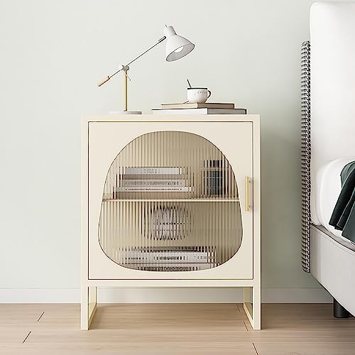 BK&MF Minimalistischer moderner, Nachttischmöbel gehärtetem Schublade Nachttischmöbel Keine Montage erforderlich für Schlafzimmer,A,50x35x60cm (20x14x24inch)