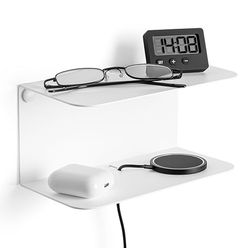 etterr Nachttisch, Beistelltisch, Nachttisch, Nachttisch, Schlafzimmer, Nachttisch, Schlafzimmer, Nachttisch, Schlafzimmer, 1 Stück, Weiß, 20 x 10 x 10 cm