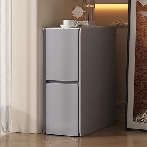 Kleiner Nachttisch mit Schublade, 25 cm, Nachttisch für Schlafzimmer, moderner Beistelltisch für Wohnzimmer, kompakter Nachttisch mit Schublade, Shabby-Chic-Nachttisch, schmaler Nachttisch,