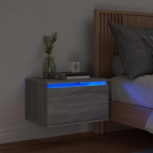 Gecheer Wand LED Leuchten Sonoma, Schlichte Nachtkommode Kommode für Wohnzimmer Schlafzimmer Studentenbude836836