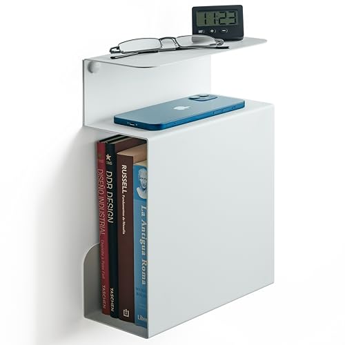 etterr | Nachttisch 2er Set | 100% Stahl Weiß | Bedside Table