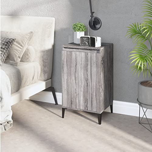 LVHUIDEH Nachttisch Grau Sonoma 40x35x70 cm Holzwerkstoff