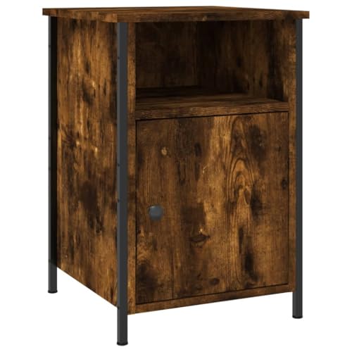 Genérico wenjingqi 825917 Nachttisch, Sperrholz, Eiche rauchfarben, 40 x 42 x 60 cm