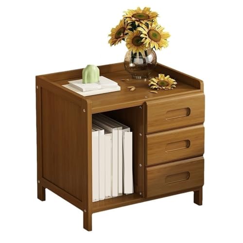 HJYBFA Mehrschichtiger Schrank, Regal, Couchtisch, Nachttisch für die Aufbewahrung im Schlafzimmer (braun)
