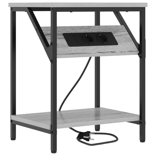 Vopese Nachttisch Grau Sonoma 38 x 30 x 48 cm Holzwerkstoff Schränke und Lagerung Model859586