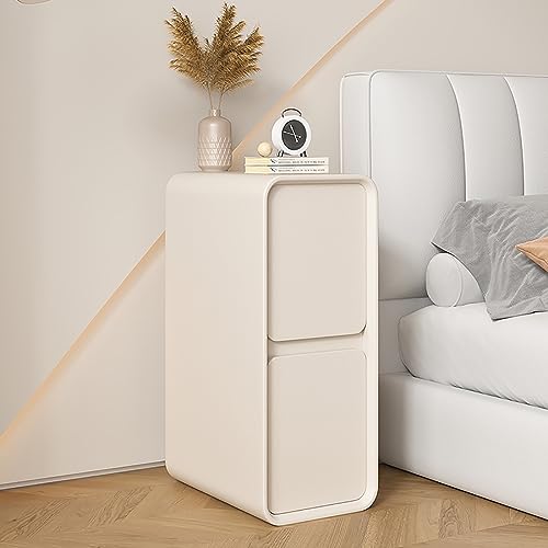 Schmaler Nachttisch mit Schublade – kleiner Nachttisch für Schlafzimmer, kompaktes Design (Farbe: A, Größe: 20 cm)