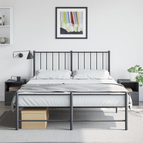 Xichuzi Nachttische 2 STK. Anthrazit 34,5x39x44 cm Stahl, Nachtschrank, Nachtkästchen, Bedside Table, Komodenschrank, Nachtkommode, Beistelltisch, Nightstand, Schlafzimmer Möbel - 841756