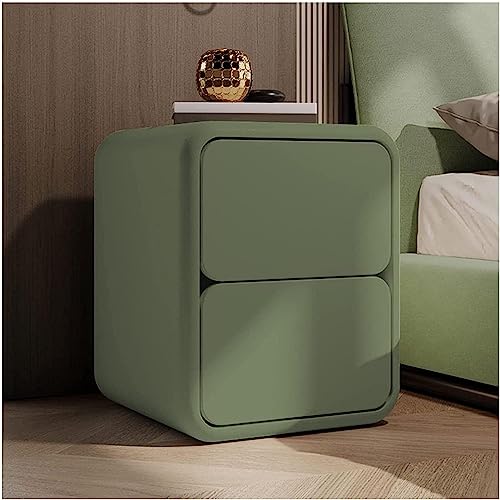 HADECOLL Nachttisch, Schmal, Schlicht, Mit Schubladen, Nachttisch, 2Er-Set, Kleine, Schmale Nachttische, Moderner Schlafzimmer-Beistelltisc h, Nachttisch, 45 cm, Braun, Braun 50 cm