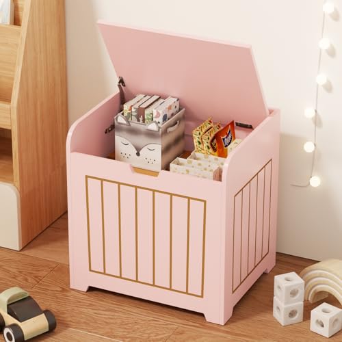 Aenuert Aufbewahrungskisten, klein, würfelförmig, aus Holz, für den Eingangsbereich, für Bücher, Kleidung, Pflanzen, kleiner quadratischer Nachttisch für Wohnzimmer, Spielzimmer, Schlafzimmer