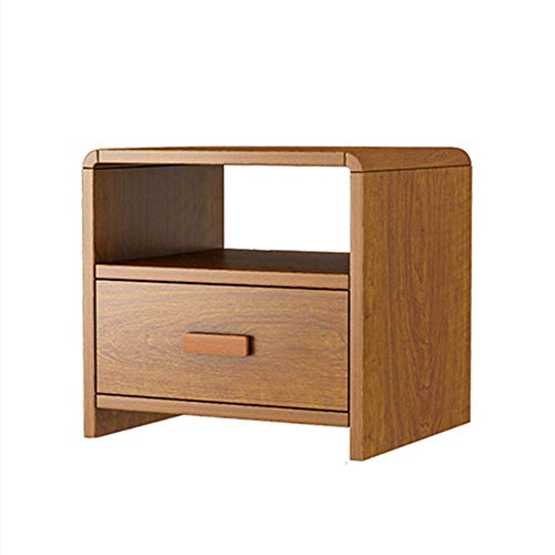 LVUNZJCA Nachttisch Lagerschrank Schlafzimmer Nachttisch aus Holz Locker für Eingangsbereich(Braun)