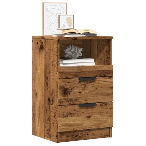 Rustikaler Nachttisch im Vintage-Stil, 40 x 36 x 65 cm, Massivholz