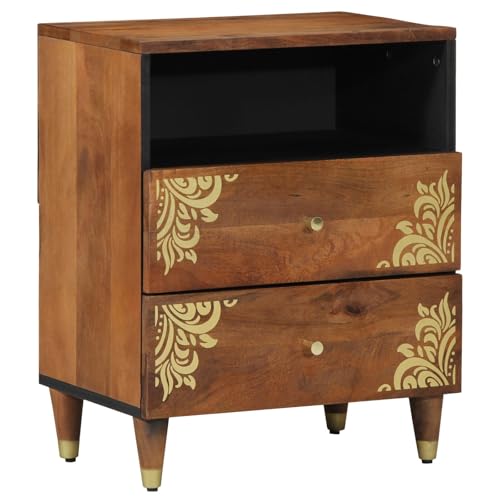 vidaXL Nachttisch 50x33x60 cm Massivholz Mango