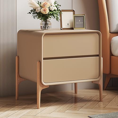 Schmaler Nachttisch mit Schublade - Moderner Nachttisch für Schlafzimmer und Wohnzimmer, montiert mit reichlich Stauraum