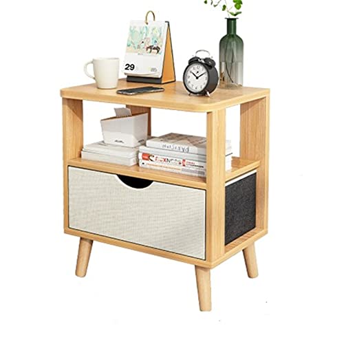 LVUNZJCA Nachttisch Moderner Schrank Schlafzimmer Nachtlagerschrank für Eingangsbereich(Natural 1)