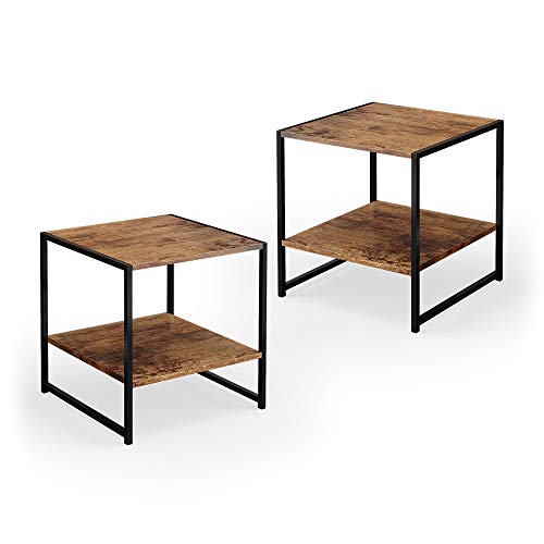 Vicco Nachttisch Fyrk, Antikholz, 2er Set