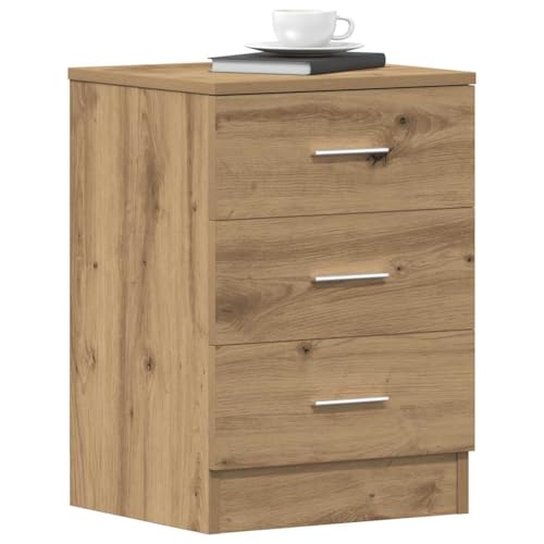 UTSRABFA Nachttisch Artisan-Eiche 38x35x55 cm Holzwerkstoff Nightstand Badschrank Schmal Nachtkästchen Bed Side Table Bedroom für Jugendzimmer Schlafzimmer Wohnzimmer Bad