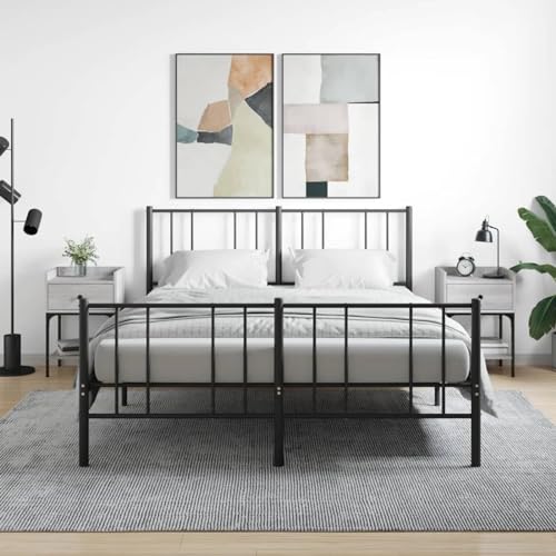 Fasba Nachttische 2 STK. Grau Sonoma 40,5x31x60 cm Holzwerkstoff, Beistelltisch mit viel Stauraum, Nachtschrank, Nachtkommode, Nachtkonsole