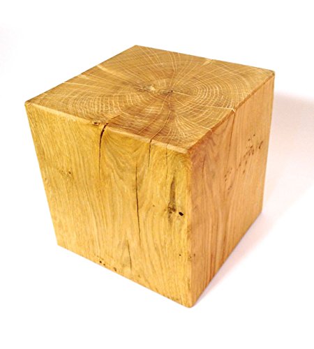 Nachttisch Holzblock Design